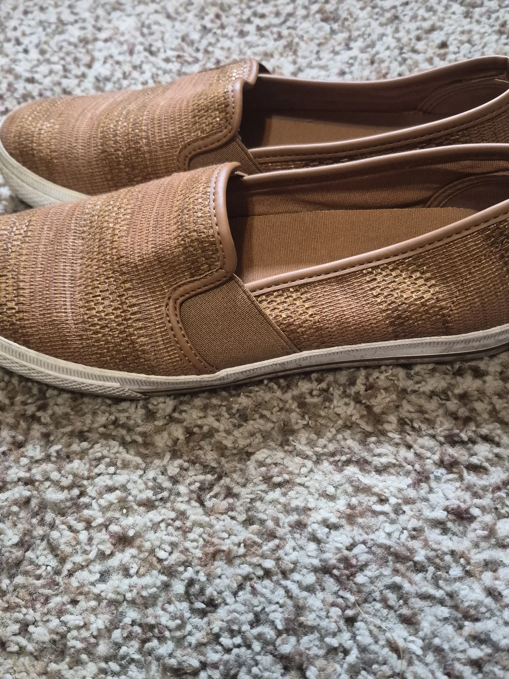 Lauren Ralph Lauren Jinny Woven Slip-On Flats in Brown